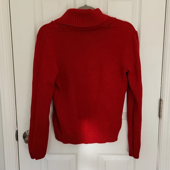 Chaps Red Knit Sweater - Picture 9 of 12